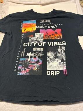 Popular Poison 'City of Vibes' Los Angeles Graphic Print T-Shirt